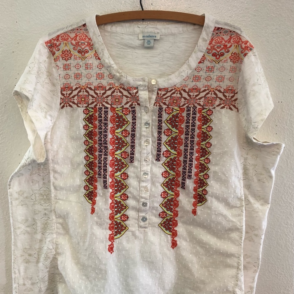 Sundance cap sleeve top. New without tags! Size XXL